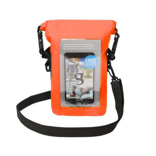 Phone Tote Dry Bag - Bright Orange Geckobrands